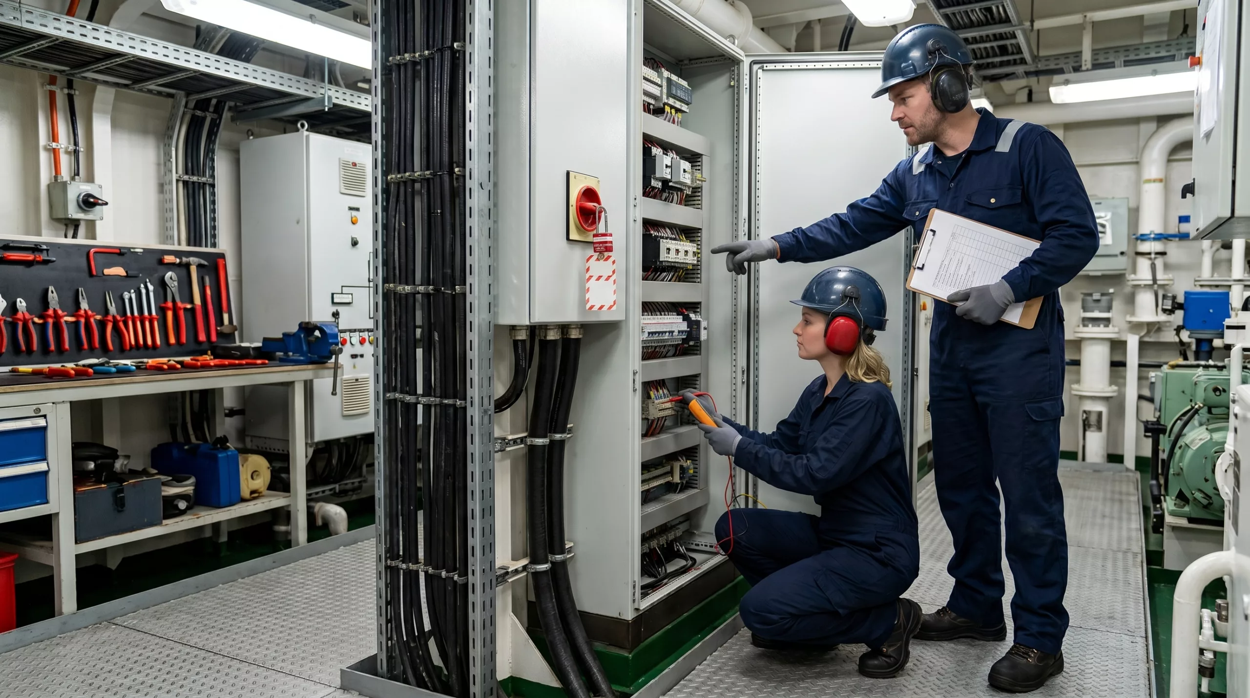 ETO ile ETT arasındaki fark: gemide elektrik panosunda kontrol ve ölçüm yapan elektro-teknik personel